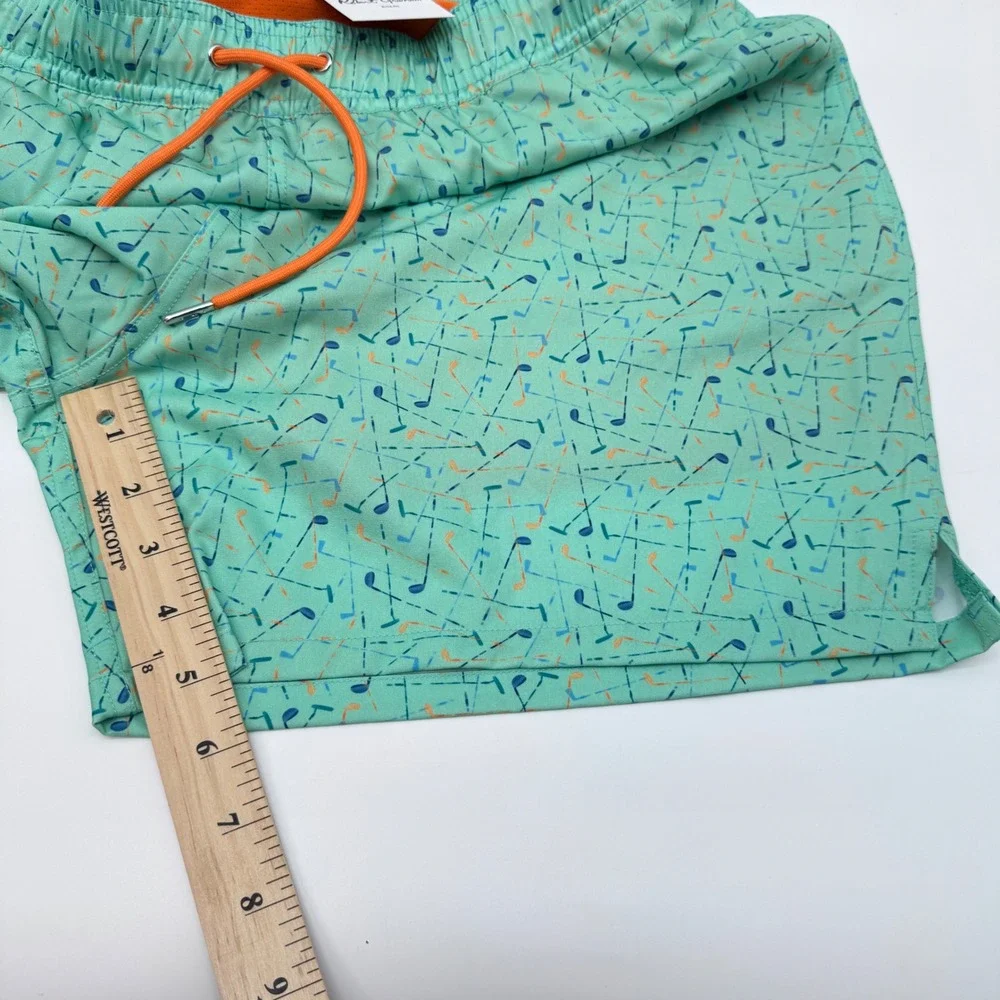 Robert Graham Swim Trunks Mens XL Teal New